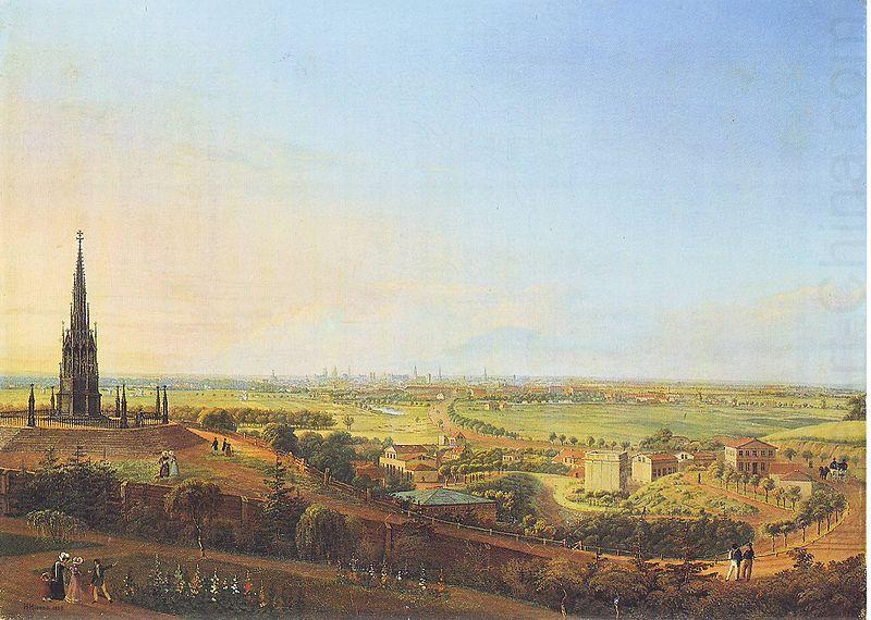 Blick vom Kreuzberg, Johann Heinrich Hintze